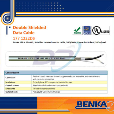177 1222DS Cáp báo cháy RS485 Benka 1PR x 22 AWG