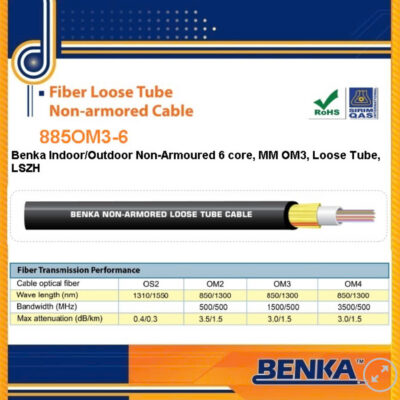 855OM3-6 Cáp Quang Benka Fiber Cables 6FO, MM OM3 LSZH