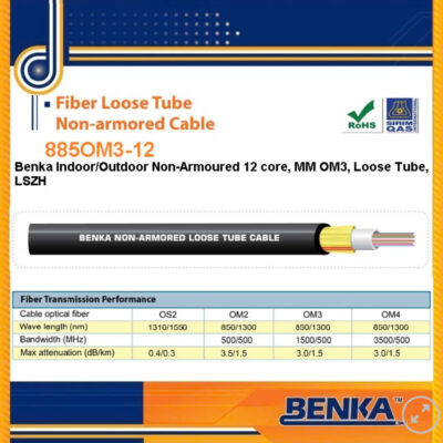 855OM3-12 Cáp Quang Benka Fiber Cables 12FO, MM OM3 LSZH