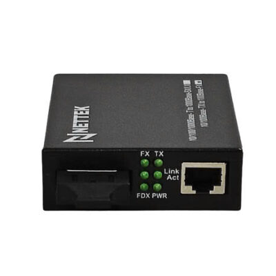 Bộ chuyển đổi quang điện 2 sợi tốc độ 10/100 Mbps NETTEK. Mã NT-1F1E-SC2-MM