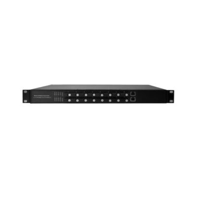 Bộ chuyển đổi quang điện 1 sợi quang, tốc độ 10/100/1000Mbps,16 cổng quang, 2 cổng LAN tốc độ 10/100/1000Mbps NETTEK. Mã NT-16G2E-SC20A/B