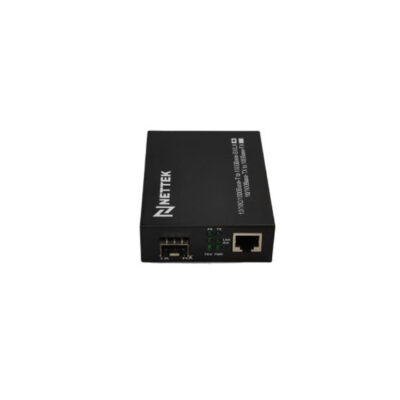 Bộ chuyển đổi quang diện dùng module SFP tốc độ 1.25G với 1 cổng Quang SFP và 1 cổng LAN NETTEK. Mã NT-1G1E-SFP
