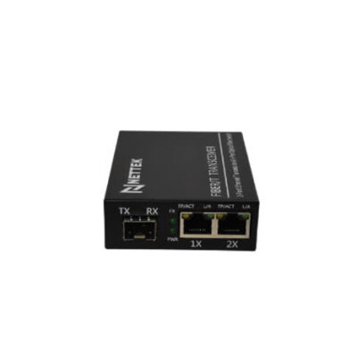 Bộ chuyển đổi quang diện dùng module SFP tốc độ 1.25G với 1 cổng Quang SFP và 2 cổng LAN. Mã  NT-1G2E-SFP